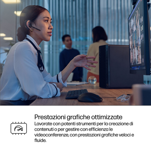 Desktop Computer HP Business Desktop ProDesk 4 G1i - Intel Core Ultra 5 235 - Tecnologia vPro - 8 GB - 512 GB PCI Express 