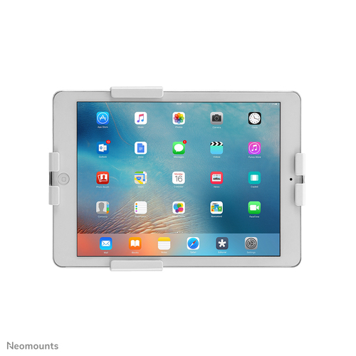 Neomounts Mounting Bracket for Tablet - White - Height Adjustable - 1 Display(s) Supported - 20.1 cm to 27.9 cm (11") Scre