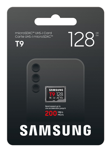 Carte microSDXC Samsung MB-MH128T - 128 Go - UHS-I (U3) - V30 - 200 Mo/s en Lecture - 130 Mo/sSpaceen Écriture