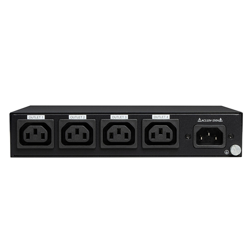 Lindy 32622. PDU types: Metered, Switched, Rack capacity: 1U, Housing material: Metal. AC outlets quantity: 4 AC outlet(s)