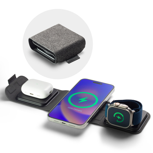 Mophie Induction Charger - For iPhone - Input connectors: USB - Proprietary Battery Size - MagSafe Technology, Fast Chargi
