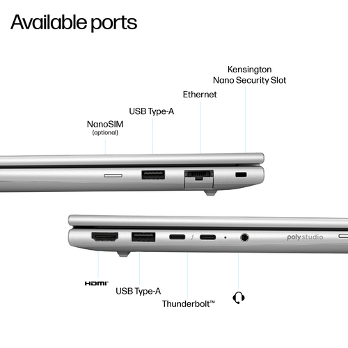 HP EliteBook 6 G1i 35,6 cm (14 Zoll) Notebook - WUXGA - Intel Core Ultra 5 225U - 16 GB - 512 GB SSD - Silber - Intel Chip