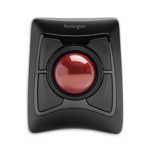 Kensington Expert Mouse Trackball - Bluetooth/Radio Frequency - USB - Optical - Black - Wireless - Trackball