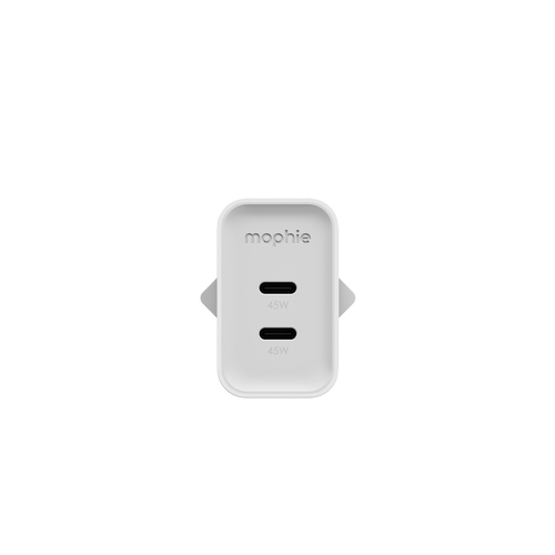 MOPHIE ADAPTER GAN USB-C DUAL 4 ROC WHITE EU