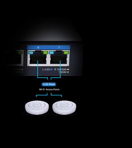 D-Link DMS-107/E. Switch-Typ: Unmanaged. Basic Switching RJ-45 Ethernet Ports-Typ: Gigabit Ethernet (10/100/1000), Anzahl 