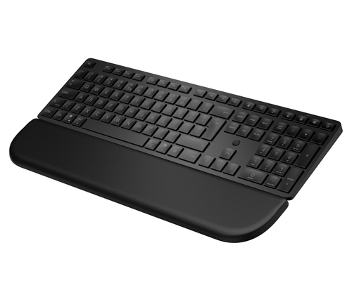 HP Multi-DevDual-ModeKBDwPlm EMEA-INTL E. Wrist rest, Product colour: Black