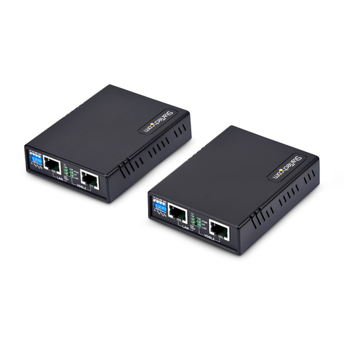 StarTech.com VDSL2 Ethernet Extender Kit over Single Pair Wire Up to 0.6mi (1km), LAN Repeater over RJ11/CAT5e/6, Replaces