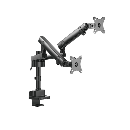 V7 Dual Monitor Mount Professional Touch Adjust. Mounting: Clamp/Bolt-through, Maximum weight capacity: 16 kg, Minimum scr