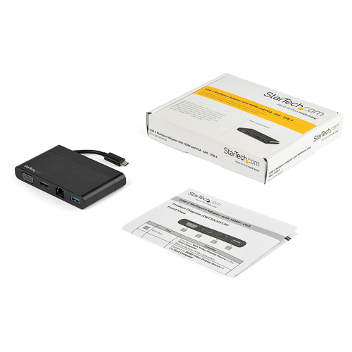 StarTech.com USB Type C Docking Station for Notebook - 1 Displays Supported - 4K - 4096 x 2160, 3840 x 2160, 1920 x 1200 -
