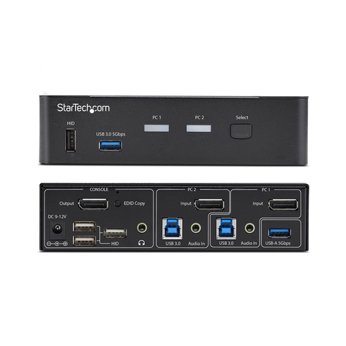 StarTech.com P2AD122-KVM-SWITCH. Tastatur Porttyp: USB, Maus-Porttyp: USB, Video Porttyp: DisplayPort. HD type: 4K Ultra H
