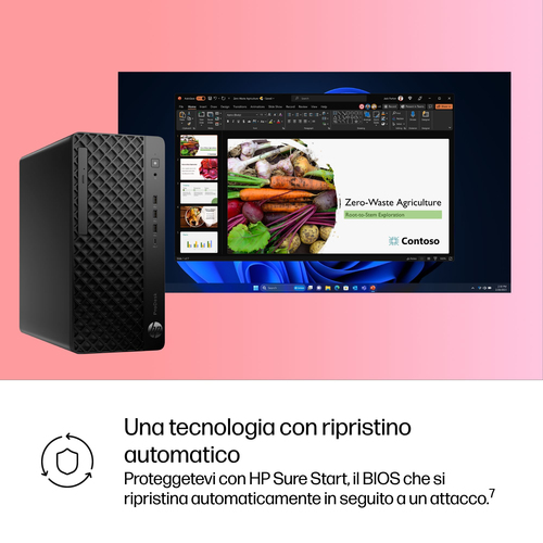 Desktop Computer HP Business Desktop ProDesk 4 G1i - Intel Core Ultra 5 235 - Tecnologia vPro - 8 GB - 512 GB PCI Express 