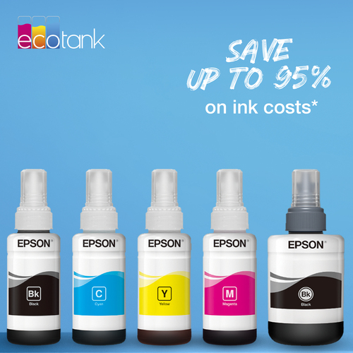 T6646 Ecotank Multipack 4-colori flacone di inchiostro Nero, Ciano, Magenta, Giallo, da 70 ml;664 EcoTank 4-colour Multipack