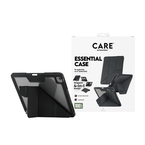 CARE Essential Case for Apple iPad Air 13 (2024), iPad Air 13 (2025) Tablet - Black - Thermoplastic Polyurethane (TPU) - 3