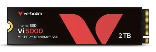 Unità stato solido Verbatim Vi5000 - M.2 2280 Interno - 2 TB - PCI Express NVMe (PCI Express NVMe 4.0) - Computer portatil