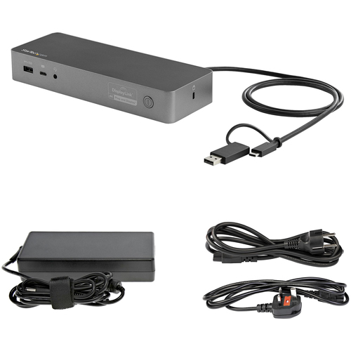 StarTech.com DK30C2DPEPUE. Übertragungstechnik: Kabelgebunden, Hostschnittstelle: USB 3.2 Gen 1 (3.1 Gen 1) Type-C, Kopfhö