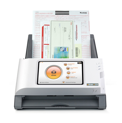 Plustek eScan A350 Sheetfed Scanner - 600 dpi Optical - 48-bit Color - 16-bit Grayscale - 25 ppm (Mono) - 25 ppm (Color) -
