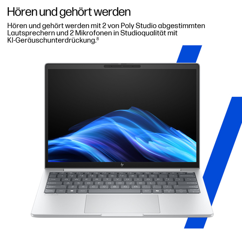 HP EliteBook 8 G1i AI PC. Produkttyp: Laptop, Formfaktor: Klappgehäuse. Prozessorfamilie: Intel Core Ultra 7, Prozessor: 2