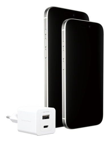 PanzerGlass Turbo 35 W AC Adapter - Universal Adapter - 1 USB - 1 USB Type-C - For Smartphone, Tablet PC - Europe - Silver