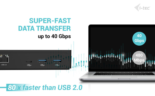 i-tec 11 Anschluss(e) Thunderbolt 4, USB-Typ C Docking Station für Monitor, Notebook, Mikrofon, Tablet-PC, Desktop-PC - La