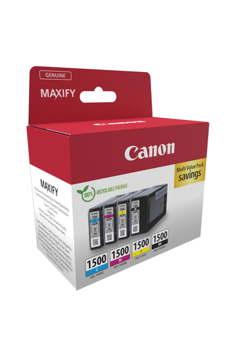 Canon PGI-1500 Original Jato de tinta Tinteiro - Multi-pack - Ciano, Magenta, Amarelo, Preto - 4 Pack