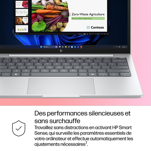HP EliteBook 8 G1i 13.3 AI Intel Core Ultra 5 225U - 512GB SSD 16GB - 1920 x 1200 - Argenté - W11P