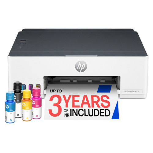 HP Smart Tank 210 Wireless Color Printer. Print technology: Thermal, Maximum resolution: 4800 x 1200 DPI, Borderless print
