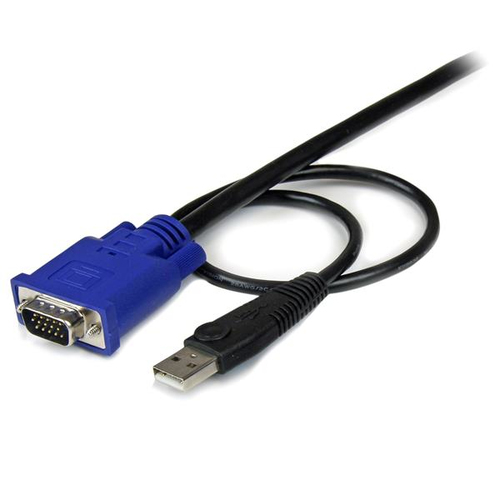 StarTech.com 3m 2-in-1 PS/2 USB KVM Kabel - Schwarz