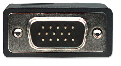 Manhattan VGA Monitor Cable (with Ferrite Cores), 1.8m, Black, Male to Male, HD15, Cable of higher SVGA Specification (ful