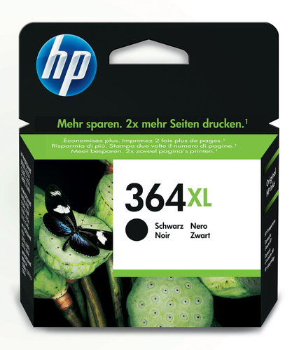HP 364XL High Yield Black Original Ink Cartridge. Cartridge capacity: High (XL) Yield, Black ink type: Pigment-based ink, 