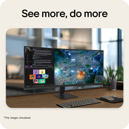 LG UltraWide U6 34U601B, 34-inch WQHD Curved (1800R) 120Hz Monitor, HDR10 & 99% sRGB AMD FreeSync™ Premium. Display diagon