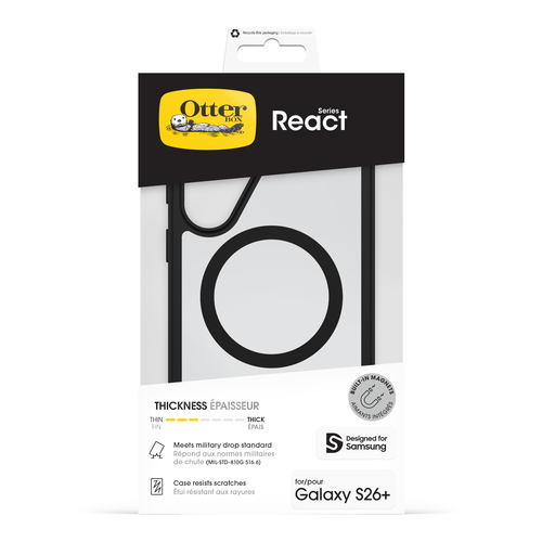 OB REACT MAGNETS ECHOLAKE BLACK CRYSTAL - CLEAR/BLACK