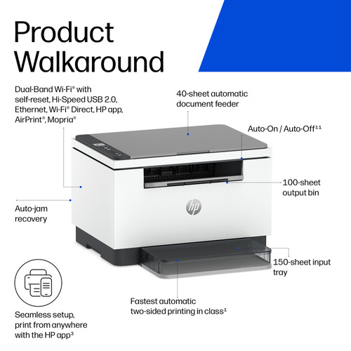 HP LaserJet M248dw Multifunction Black and white Printer. Print technology: Laser, Printing: Mono printing, Maximum resolu