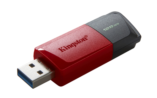 Lecteur flash Kingston DataTraveler Exodia M DTXM - 128 Go - USB 3.2 (Gen 1) - Rouge, Noir - 1 Paquet