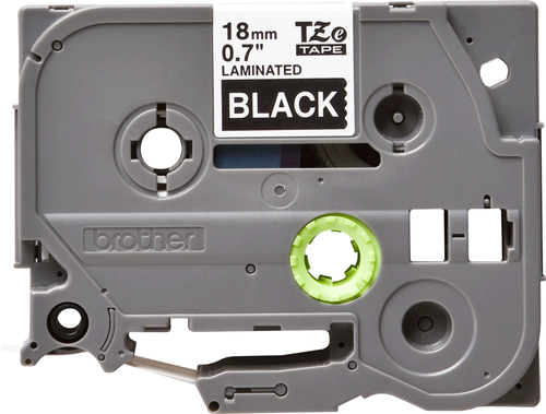 P-touch TZE345 Label Tape - 19.05 mm Width - White, Black - Laminated - 1 Each