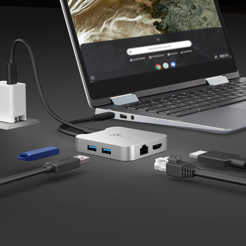 j5create Elite JCD391-N 5 Anschluss(e) USB-Typ C Docking Station für Notebook, Tastatur, Maus, Flash-Laufwerk, Tablet, Sma