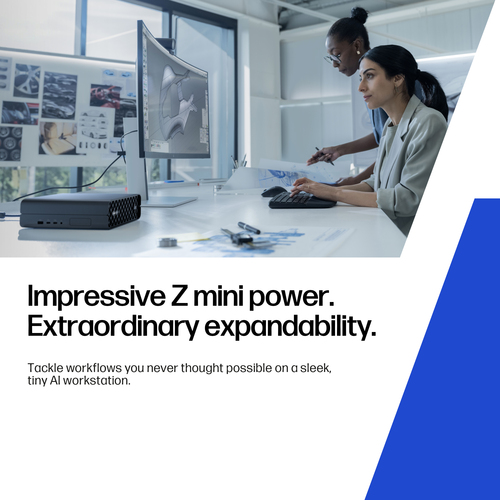 HP Z2 Mini G1i Workstation - 1 x Intel Core Ultra 9 285K - 64 GB - 1 TB SSD - Mini PC - Black - Intel W880 Chip - Windows 