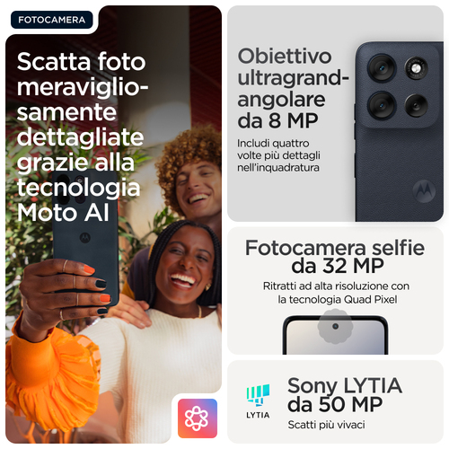 Motorola moto g56 5G . Dimensioni diagonale schermo: 17,1 cm (6.72"), Risoluzione del display: 2400 x 1080 Pixel. Frequenz