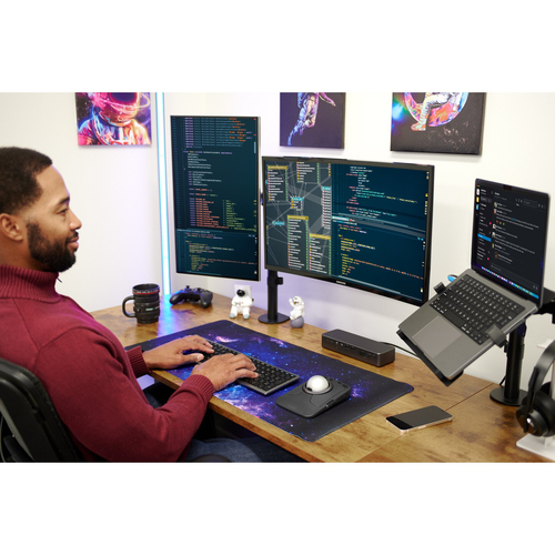 Kensington KB535 Keyboard - Full-size - Wireless Connectivity - USB Type A Interface - English (UK) - Space Gray - Scissor