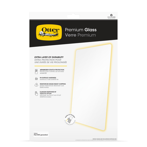 OtterBox Premium Glass 9H Aluminosilicate Screen Protector for Apple iPad (10th Generation), iPad (11th Generation) - For 