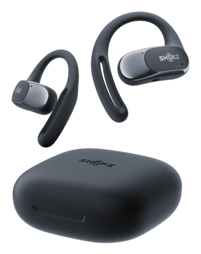Shokz OpenFit Air True Wireless Ohrbügel, Offenes Design, Ohrhörer Stereo Ohrhörerset - Schwarz - Binaural - Offen - Bluet