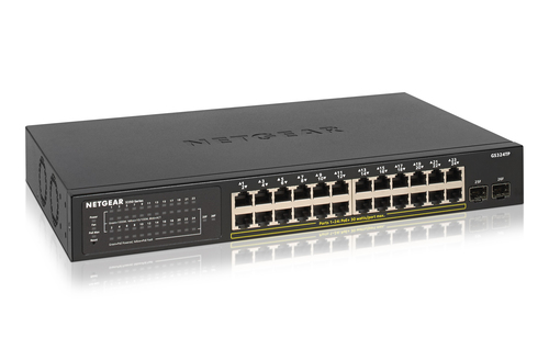 NETGEAR GS324TP. Switch type: Managed, Switch layer: L2/L3/L4. Basic switching RJ-45 Ethernet ports type: Gigabit Ethernet