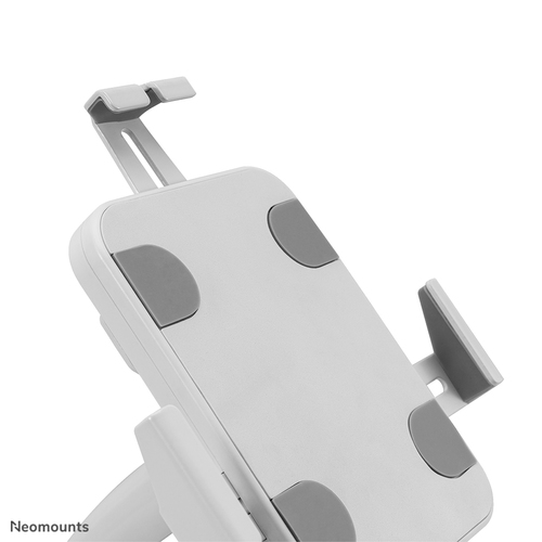Neomounts Mounting Bracket for Tablet - White - Height Adjustable - 1 Display(s) Supported - 20.1 cm to 27.9 cm (11") Scre