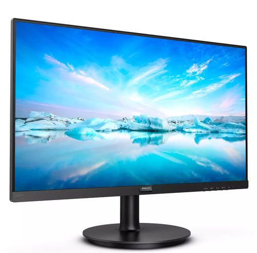 Monitor LCD Philips 221V8 558,8 mm (22") Class Full HD - 16:9 - Nero tessuto - 54,6 cm (21,5") Viewable - Vertical Alignme