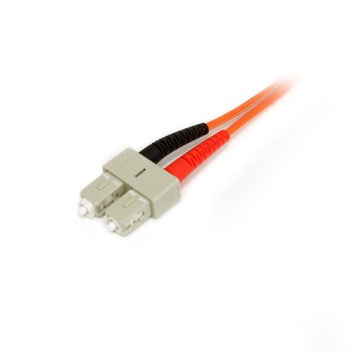 StarTech.com 1m Fiber Optic Cable - Multimode Duplex 50/125 - LSZH Fiber Jumper Cord - LC/SC - 3.2ft - 1 x LC Male Network