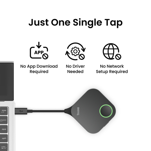 BenQ InstaShow WDC15. Formfaktor: Desktop, Produktfarbe: Schwarz, Gehäusematerial: Acrylnitril-Butadien-Styrol (ABS), Eise