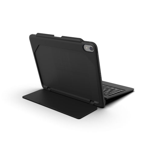 ZAGG Rugged Book Go. Tastatursprache: Schweiz. Markenkompatibilität: Apple, Kompatibilität: iPad Pro, Produktfarbe: Schwar