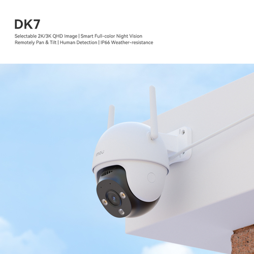 DK7 3MP H.265 H.264 20FPS FULL COLOR NIGHT VISION TWO-WAY TALK