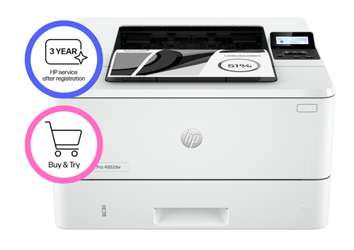 HP LaserJet Pro 4002DW Laser Printer - 1200 x 1200 dpi Print - Plain Paper Print
