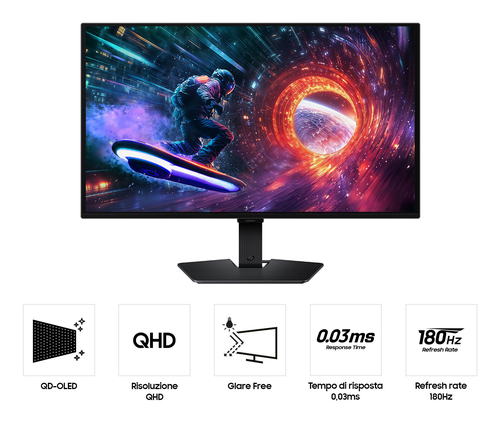 Samsung G50F. Display diagonal: 68.6 cm (27"), Display resolution: 2560 x 1440 pixels, HD type: Quad HD, Display technolog