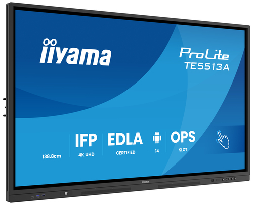 iiyama ProLite TE5513A-B3AG 1386,84 mm 4K UHD LCD Collaboration Display - ARM Cortex A72 + A53 - 6 GB - Touchscreen - 16:9